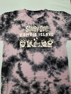 Scooby Doo Zombie Island T Shirt Mens M Tie Dye Graphic Cartoon Horror Tee
